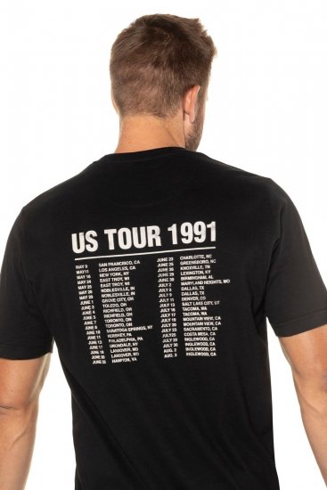 JP1880 Guns N’ Roses Skull Comfort Fit Band T-Shirt Black - Trička - Trička nadměrné velikosti - 2XL-14XL
