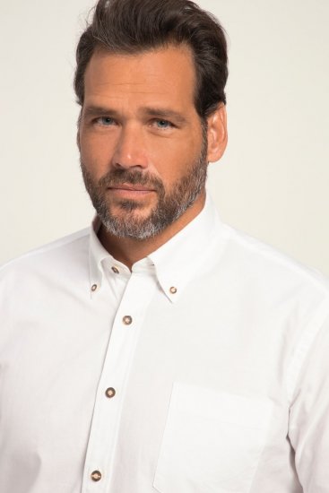 JP1880 Shirt Modern Fit Traditional Stag Horn White - Košile - Košile 2XL-10XL