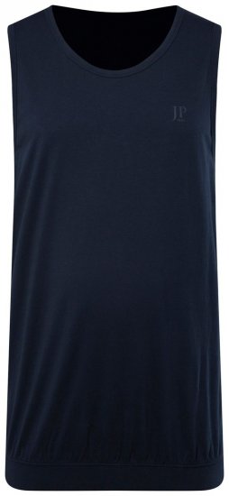 JP1880 719783 Tílko se střihem na bříško Tmavě modrá - Trička - Trička nadměrné velikosti - 2XL-14XL
