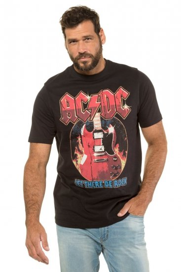 JP1880 ACDC - Let There Be Rock Vintage looking Band T-Shirt Black - Trička - Trička nadměrné velikosti - 2XL-14XL