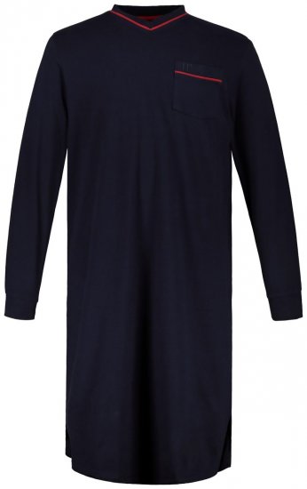 JP1880 721331 Noční košile s dlouhým rukávem Tmavě modrá - Spodní prádlo - Spodní Prádlo Nadměrné Velikosti 2XL-8XL