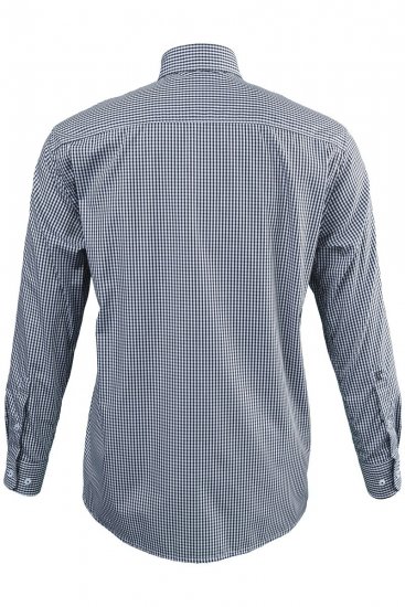 JP1880 722859 Kostkovaná košile s dlouhým rukávem Černá - Košile - Košile 2XL-10XL