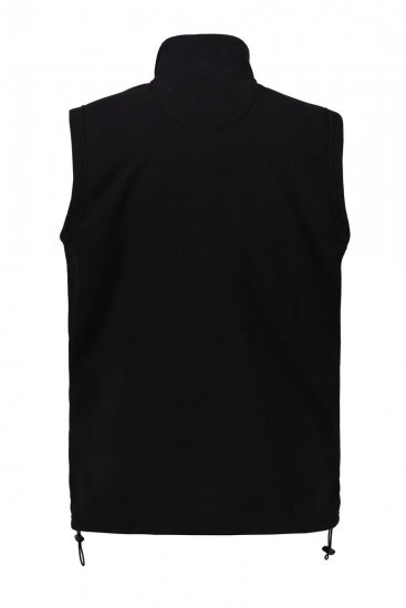JP1880 723305 Fleecová vesta se stojáčkem Černá TALL - TALL vesty - 