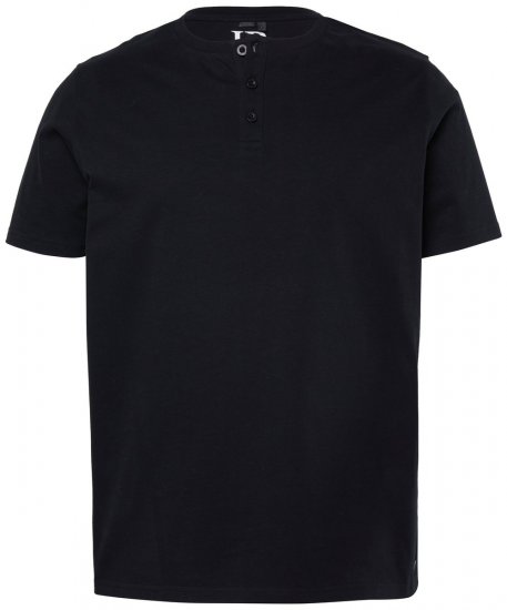 JP1880 726695 Henley tričko Černá TALL - TALL trička - Prodloužená pánská trička