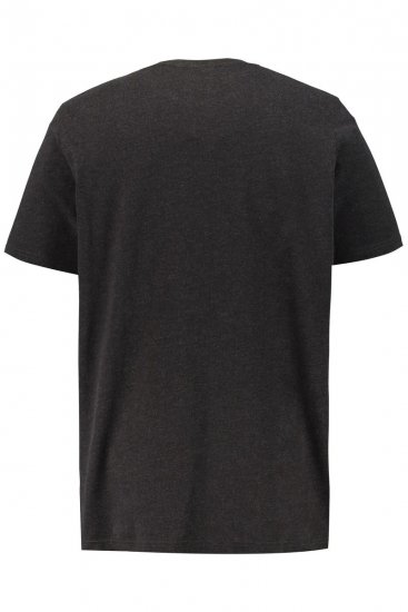 JP1880 726695 Tričko Henley Tmavě šedá - Trička - Trička nadměrné velikosti - 2XL-14XL