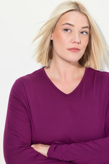 Ulla Popken 751623 Rychleschnoucí lyžařské triko Růžová - Lyžařské oblečení - 