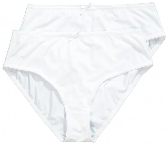 Ulla Popken 781658 Kalhotky 2 ks Bílá - Kalhotky - 