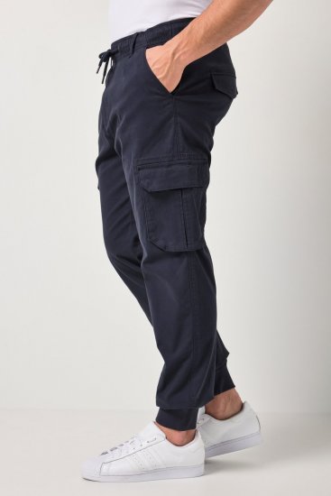 JP1880 Stretchy FLEXNAMIC Cargo Pants Navy - Kapsáče - Pánské Kapsáče Nadměrné Velikosti