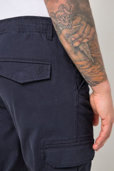 JP1880 Stretchy FLEXNAMIC Cargo Pants Navy - Kapsáče - Pánské Kapsáče Nadměrné Velikosti