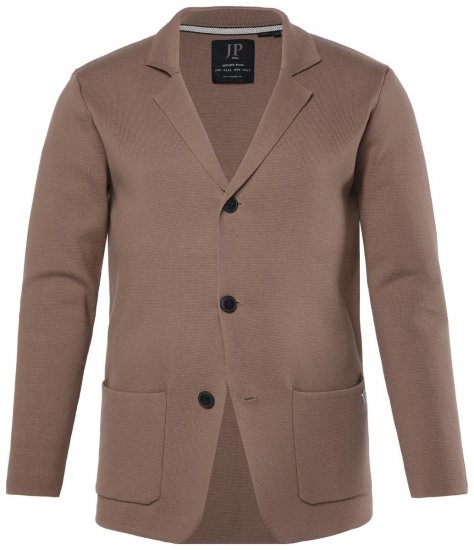 JP1880 Milano Flexnamic Pletené sako Ořechově hnědá - Obleky - Obleky 2XL-8XL