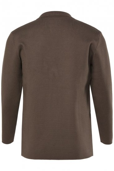 JP1880 Milano Flexnamic Pletené sako Khaki hnědá - Obleky - Obleky 2XL-8XL