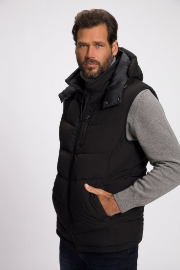JP1880 Quilted Gilet DownTouch Padding Black - Bundy - Bundy Nadměrné Velikosti - 2XL-8XL