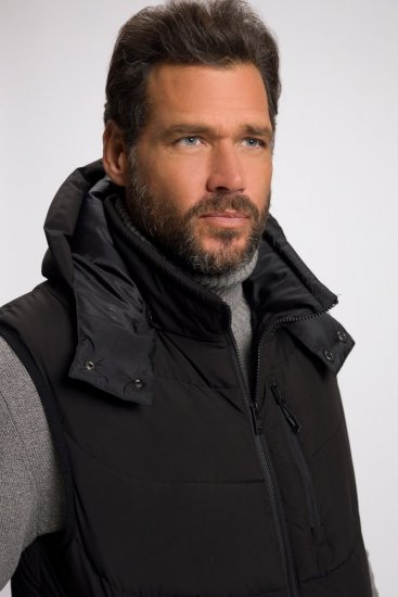 JP1880 Quilted Gilet DownTouch Padding Black - Bundy - Bundy Nadměrné Velikosti - 2XL-8XL