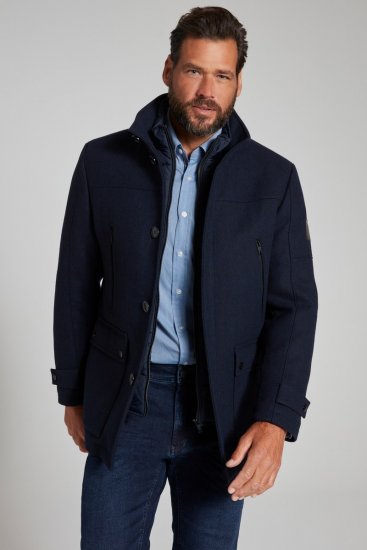 JP1880 Jacket Water-repellent Herringbone Insert Navy - Bundy - Bundy Nadměrné Velikosti - 2XL-8XL
