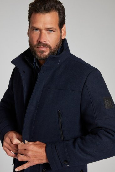 JP1880 Jacket Water-repellent Herringbone Insert Navy - Bundy - Bundy Nadměrné Velikosti - 2XL-8XL