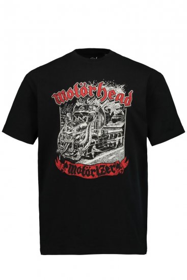 JP1880 Motörhead Graphic Band T-Shirt Black - Trička - Trička nadměrné velikosti - 2XL-14XL