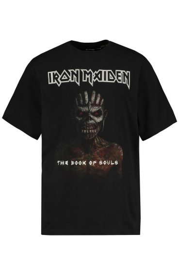 JP1880 Iron Maiden Graphic Band T-Shirt Black - Trička - Trička nadměrné velikosti - 2XL-14XL
