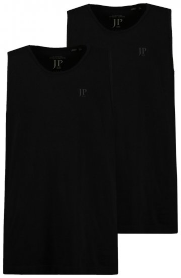 JP1880 796858 Tílko 2 kusy Černá - Trička - Trička nadměrné velikosti - 2XL-14XL