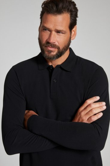 JP1880 799230 Polokošile s dlouhým rukávem Černá - Polokošile - Polokošile 2XL-8XL - Trička s límečkem 2XL-8XL