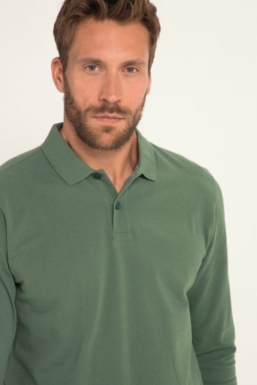 JP1880 Polo Shirt Long Sleeve Pique Cactus - Polokošile - Polokošile 2XL-8XL - Trička s límečkem 2XL-8XL
