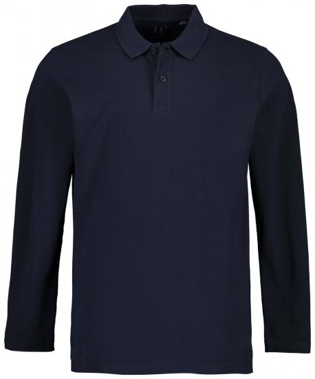 JP1880 799230 Polokošile s dlouhým rukávem Tmavě modrá - Polokošile - Polokošile 2XL-8XL - Trička s límečkem 2XL-8XL