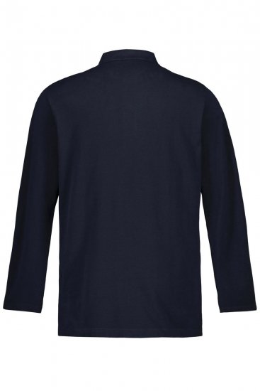 JP1880 799230 Polokošile s dlouhým rukávem Tmavě modrá - Polokošile - Polokošile 2XL-8XL - Trička s límečkem 2XL-8XL