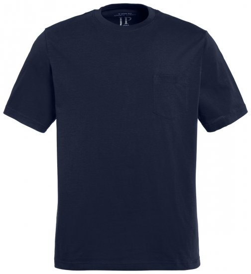 JP1880 799997 Tričko s náprsní kapsou Noční modrá - Trička - Trička nadměrné velikosti - 2XL-14XL
