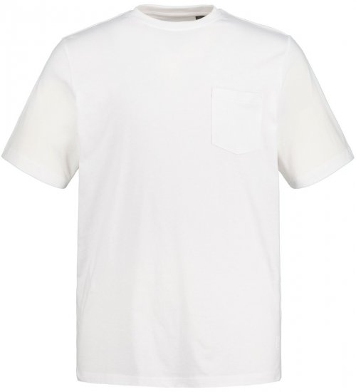 JP1880 799997 Tričko s náprsní kapsou Bílá - Trička - Trička nadměrné velikosti - 2XL-14XL