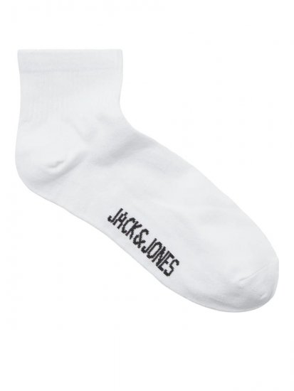 Jack & Jones Leon Tenisové ponožky Bílá 3-pack - Spodní prádlo - Spodní Prádlo Nadměrné Velikosti 2XL-8XL