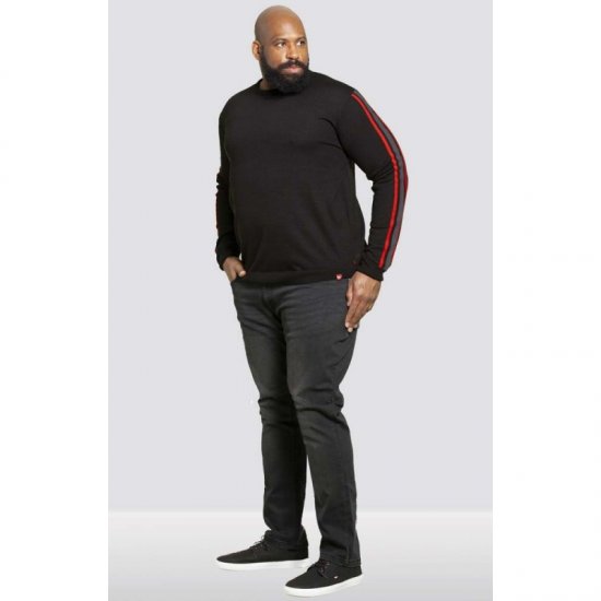 D555 Orlando Sweater Black - Mikiny & mikiny s kapucí - Mikiny & Mikiny s kapucí 2XL-12XL