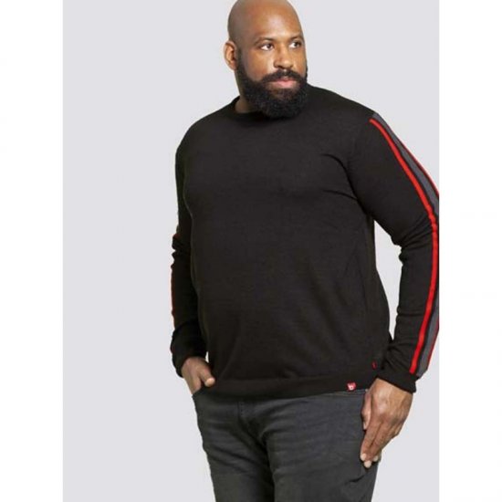 D555 Orlando Sweater Black - Mikiny & mikiny s kapucí - Mikiny & Mikiny s kapucí 2XL-12XL