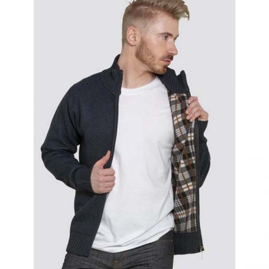 D555 Braxton Sweater Navy - Mikiny & mikiny s kapucí - Mikiny & Mikiny s kapucí 2XL-12XL