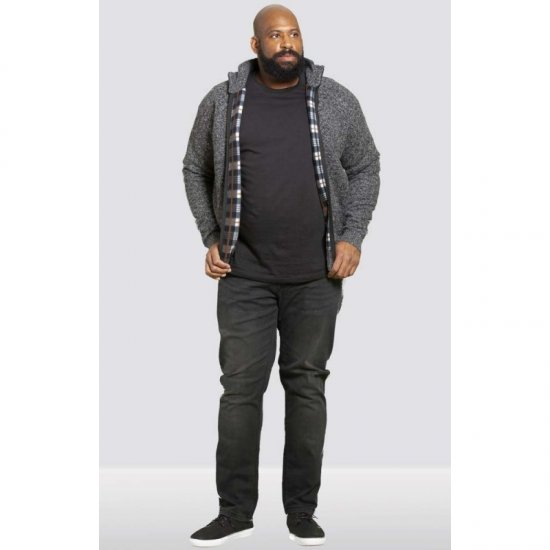 D555 Braxton Sweater Charcoal - Mikiny & mikiny s kapucí - Mikiny & Mikiny s kapucí 2XL-12XL
