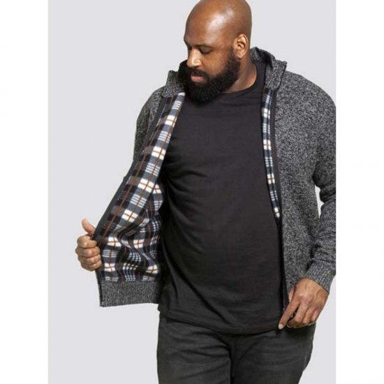 D555 Braxton Sweater Charcoal - Mikiny & mikiny s kapucí - Mikiny & Mikiny s kapucí 2XL-12XL