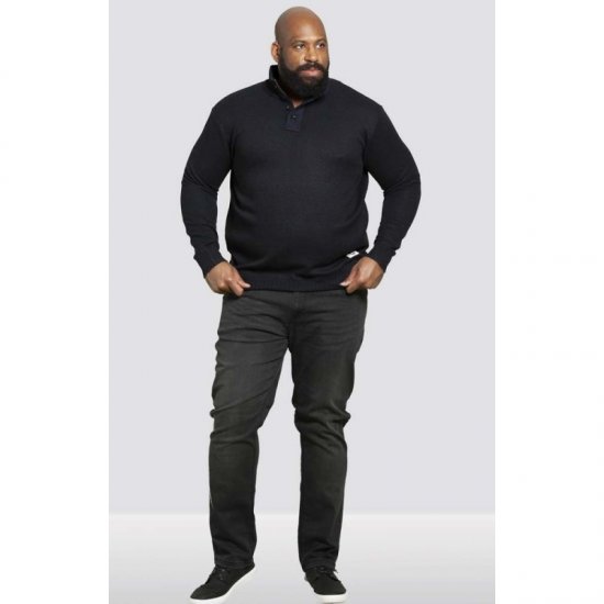 D555 Zane Sweater Navy - Mikiny & mikiny s kapucí - Mikiny & Mikiny s kapucí 2XL-12XL