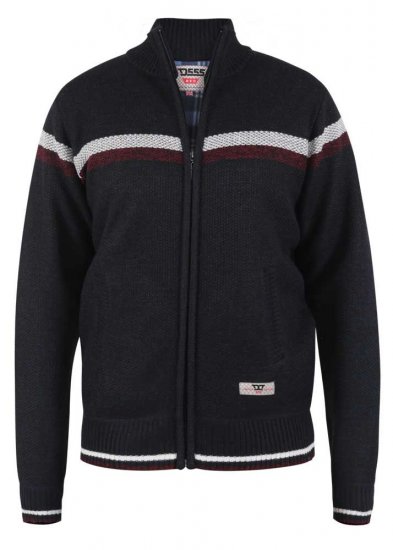 D555 Dennington Navy Jumper With Bonded Fleece Lining And Pocket - Mikiny & mikiny s kapucí - Mikiny & Mikiny s kapucí 2XL-12XL