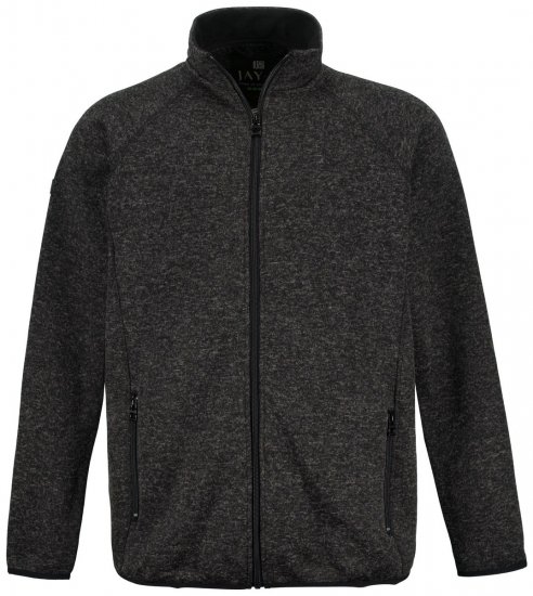 Jay-Pi 802394 Pletená fleecová bunda Černá - Bundy - Bundy Nadměrné Velikosti - 2XL-8XL