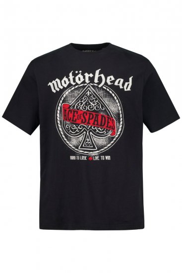 JP1880 Motörhead ACE Graphic Comfort Fit Band T-Shirt Black - Trička - Trička nadměrné velikosti - 2XL-14XL