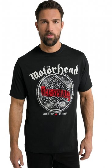 JP1880 Motörhead ACE Graphic Comfort Fit Band T-Shirt Black - Trička - Trička nadměrné velikosti - 2XL-14XL
