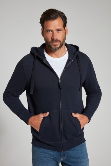 Jay-Pi 804164 Mikina s kapucí na zip Tmavě modrá - Mikiny & mikiny s kapucí - Mikiny & Mikiny s kapucí 2XL-12XL