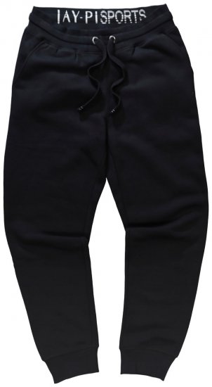 Jay-Pi 804175 Tepláky v úzkém střihu s bočními kapsami Černá - Tepláky & kraťasy - Tepláky a Teplákové Kraťasy 2XL-12XL