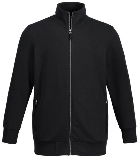 Jay-Pi 804180 Mikina na zip se stojáčkem Černá - Mikiny & mikiny s kapucí - Mikiny & Mikiny s kapucí 2XL-12XL