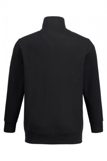 Jay-Pi 804180 Mikina na zip se stojáčkem Černá - Mikiny & mikiny s kapucí - Mikiny & Mikiny s kapucí 2XL-12XL