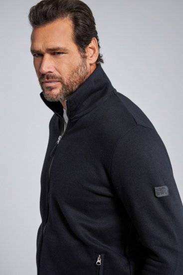 Jay-Pi 804180 Mikina na zip se stojáčkem Černá - Mikiny & mikiny s kapucí - Mikiny & Mikiny s kapucí 2XL-12XL