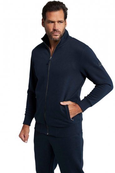 Jay-Pi 804180 Mikina na zip se stojáčkem Tmavě modrá - Mikiny & mikiny s kapucí - Mikiny & Mikiny s kapucí 2XL-12XL