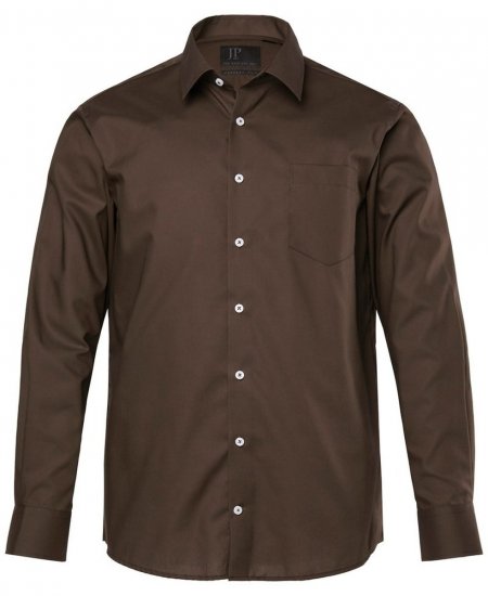 JP1880 Shirt Business Long Sleeve Brown - Košile - Košile 2XL-10XL