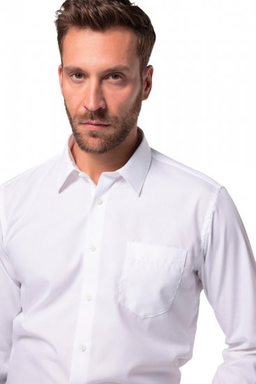 JP1880 804890 Nežehlivá business košile s dlouhým rukávem Bílá TALL - TALL košile - TALL košile pro vysoké muže
