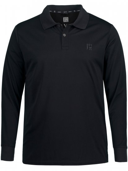 JP1880 Jay-Pi QuickDry Long Sleeve Golf Polo Shirt Black - Sportovní oblečení - Sportovní Oblečení 2XL-10XL