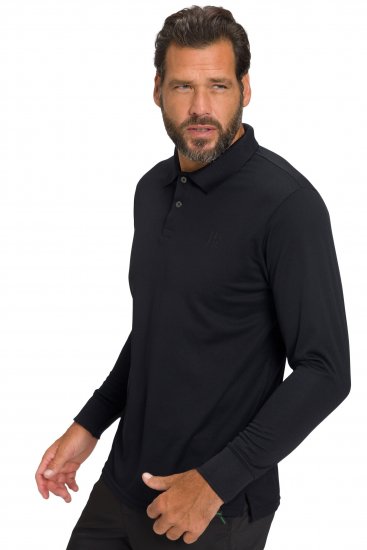 JP1880 Jay-Pi QuickDry Long Sleeve Golf Polo Shirt Black - Sportovní oblečení - Sportovní Oblečení 2XL-10XL