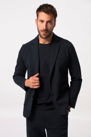 JP1880 New York Flexnamic Žerzejové sako Tmavě modrá - Obleky - Obleky 2XL-8XL